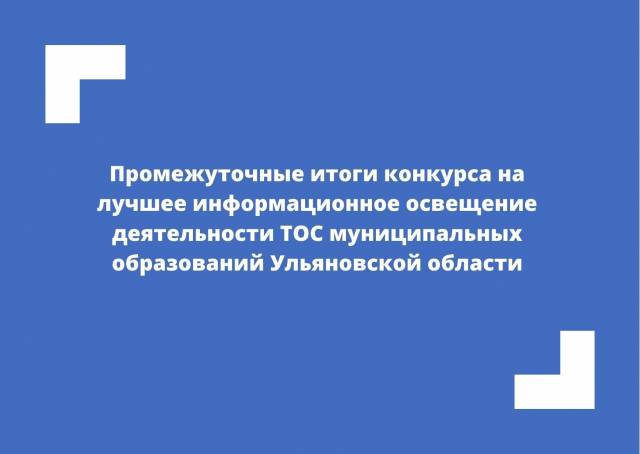 Конкурс «Освещение работы ТОС в социальных сетях»